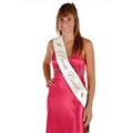 Prom Court Satin Sash